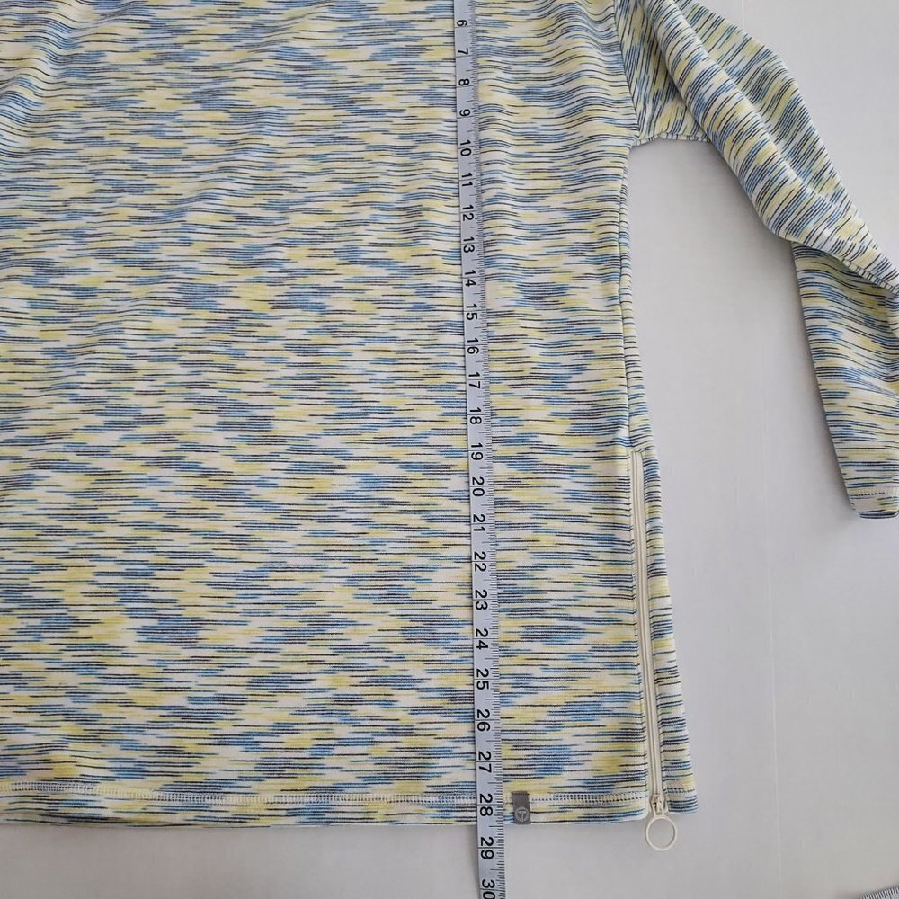 T by Talbots Classic French Terry Crewneck Space Dye Pullover Sweatshirt - Picture 2 of 9